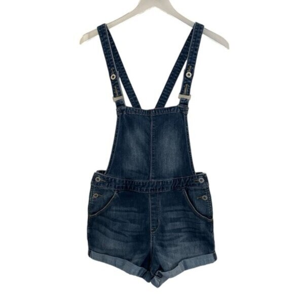 Levi’s | Denizen Blue Overall Shorts Women’s Size Small - Picture 2 of 11